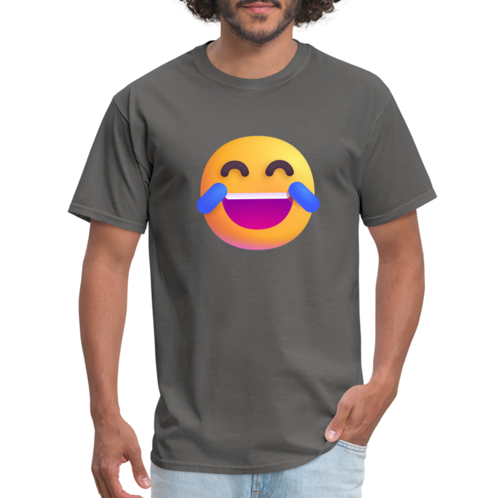 😂 Face with Tears of Joy (Microsoft Fluent) Unisex Classic T-Shirt - charcoal