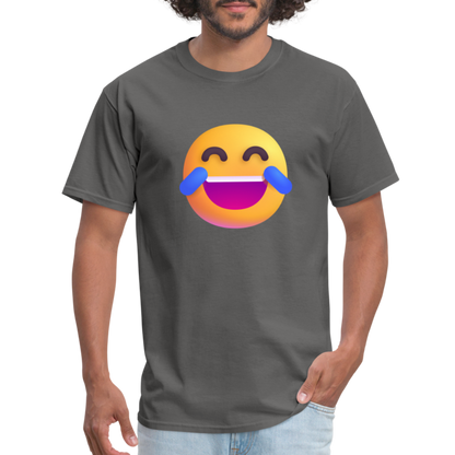 😂 Face with Tears of Joy (Microsoft Fluent) Unisex Classic T-Shirt - charcoal