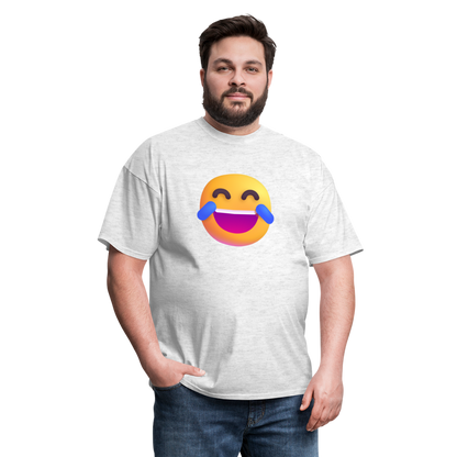 😂 Face with Tears of Joy (Microsoft Fluent) Unisex Classic T-Shirt - light heather gray