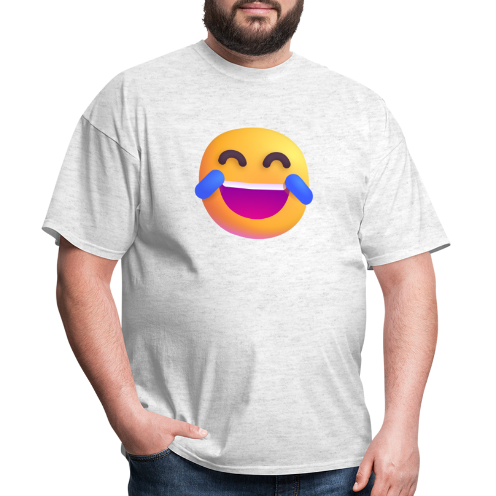 😂 Face with Tears of Joy (Microsoft Fluent) Unisex Classic T-Shirt - light heather gray