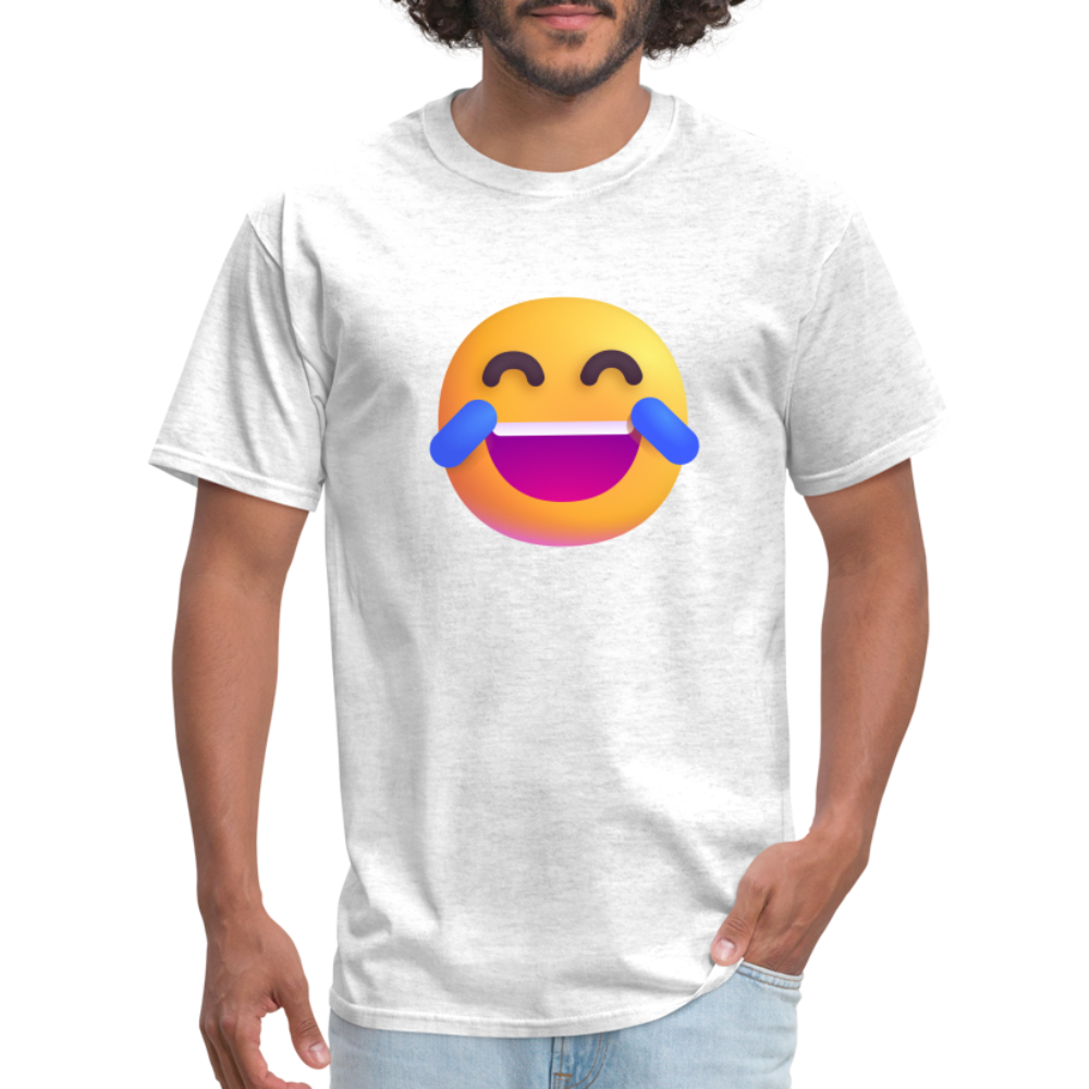 😂 Face with Tears of Joy (Microsoft Fluent) Unisex Classic T-Shirt - light heather gray