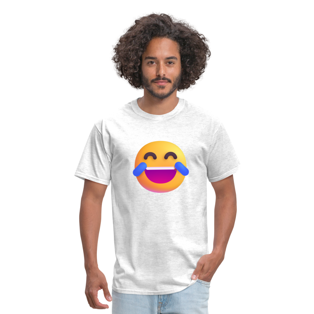 😂 Face with Tears of Joy (Microsoft Fluent) Unisex Classic T-Shirt - light heather gray