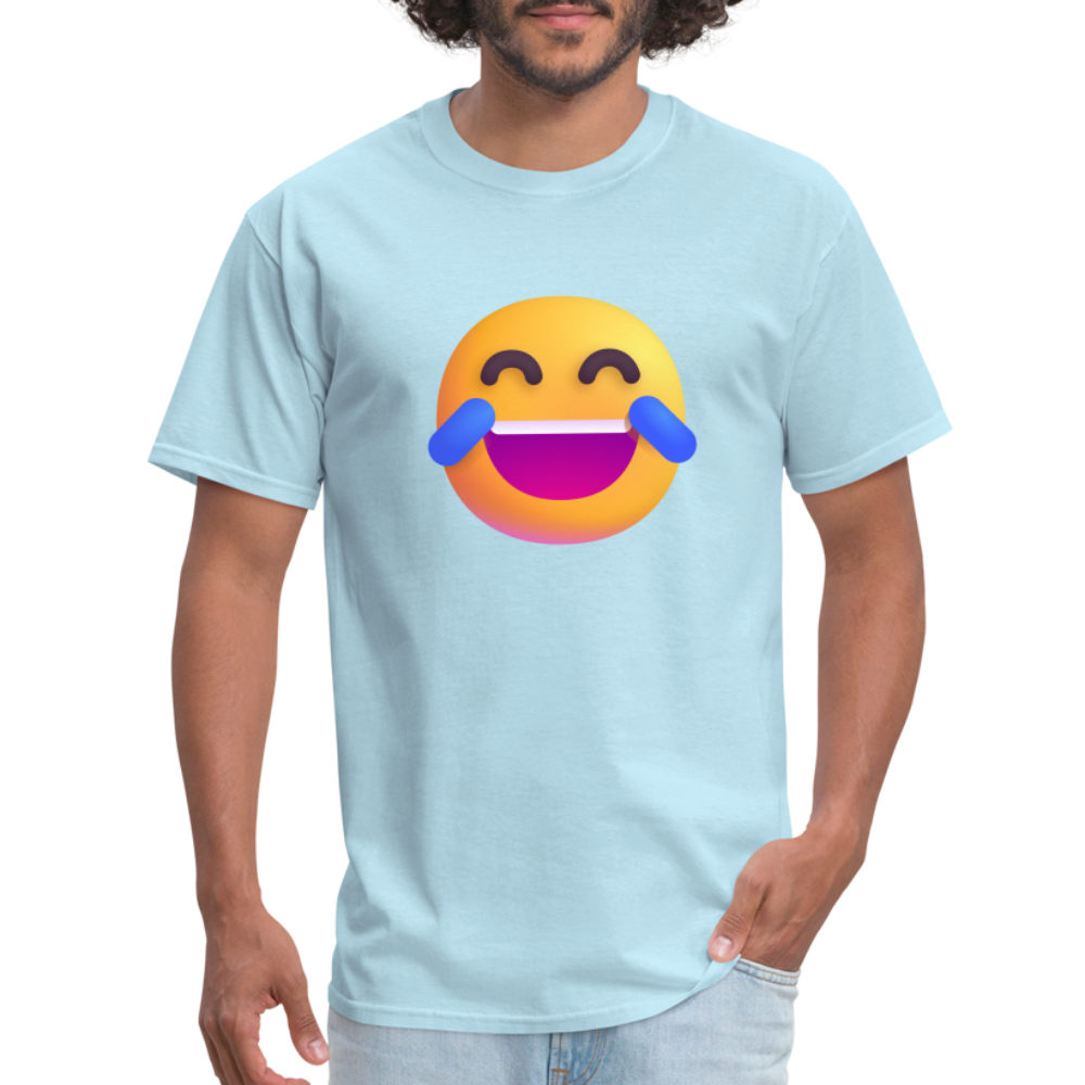 😂 Face with Tears of Joy (Microsoft Fluent) Unisex Classic T-Shirt - powder blue