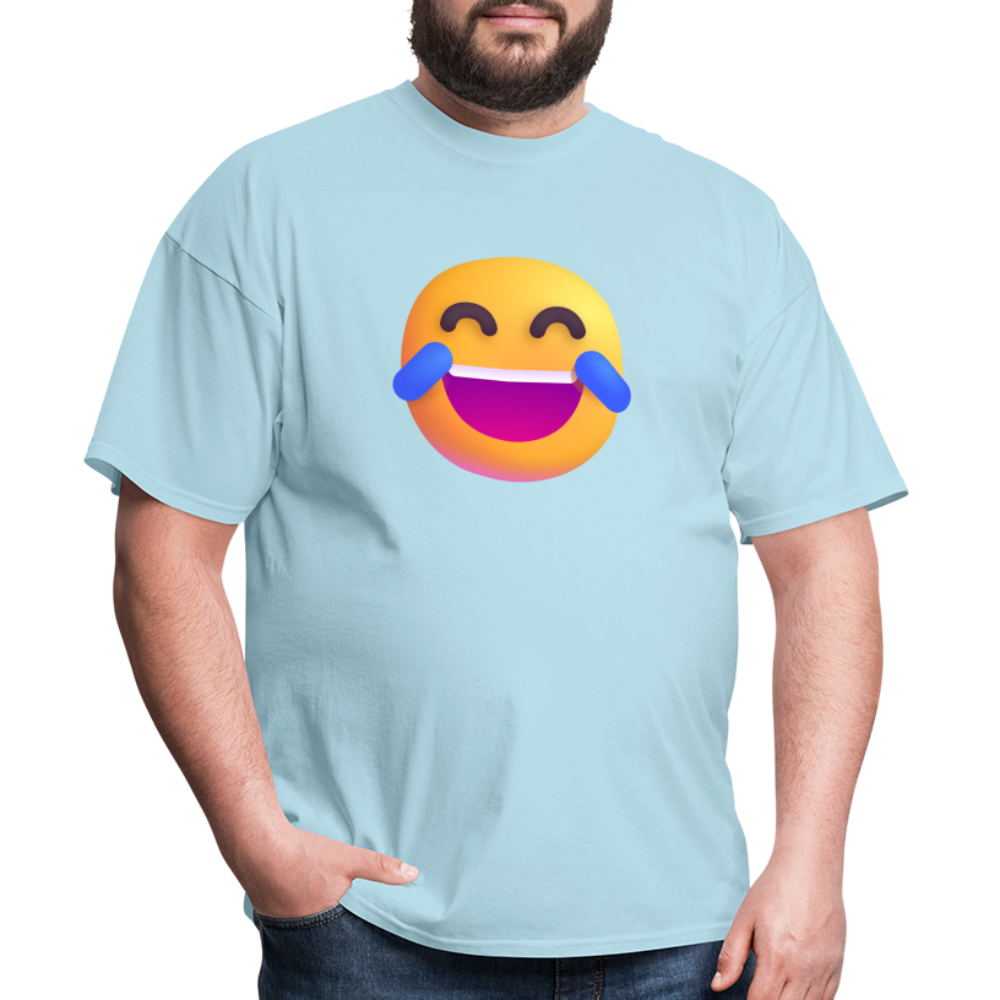 😂 Face with Tears of Joy (Microsoft Fluent) Unisex Classic T-Shirt - powder blue