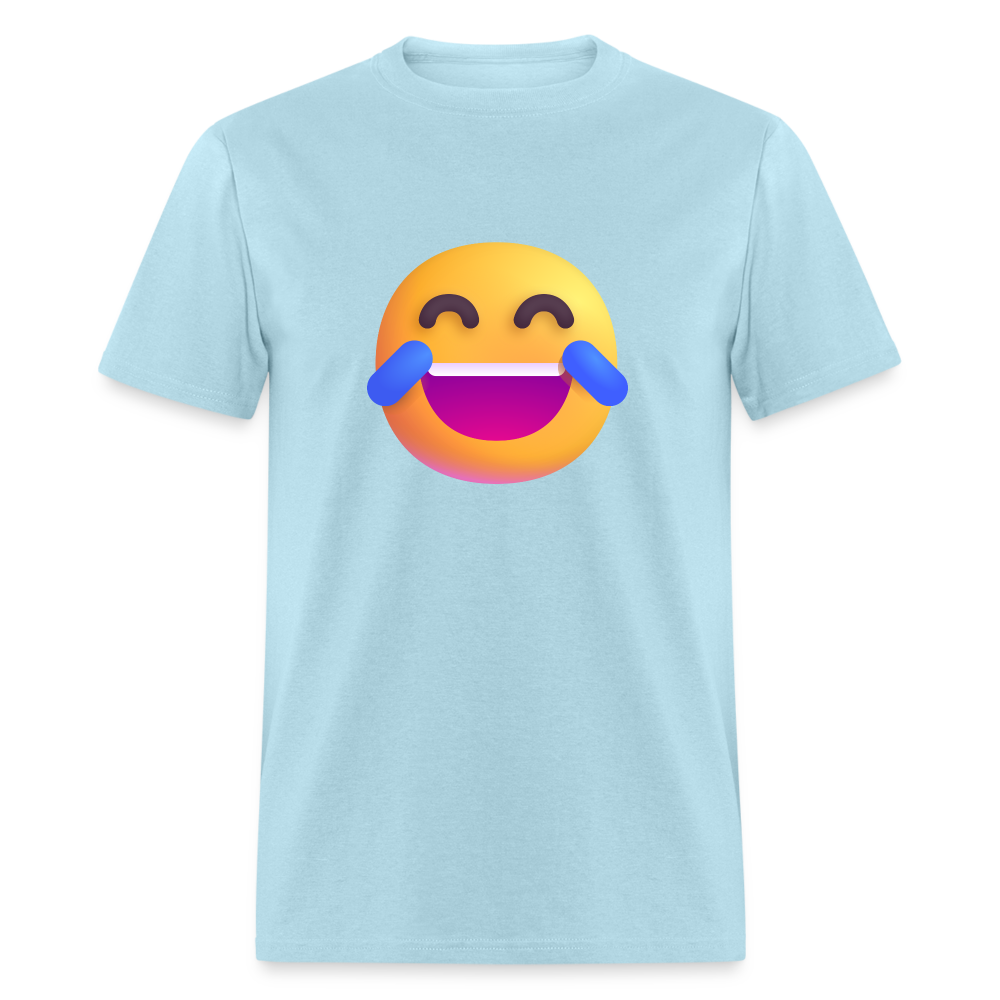 😂 Face with Tears of Joy (Microsoft Fluent) Unisex Classic T-Shirt - powder blue