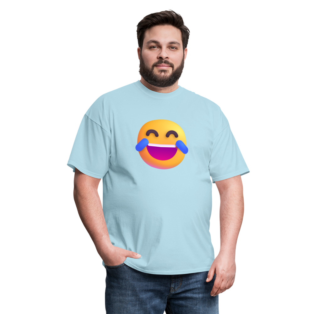 😂 Face with Tears of Joy (Microsoft Fluent) Unisex Classic T-Shirt - powder blue