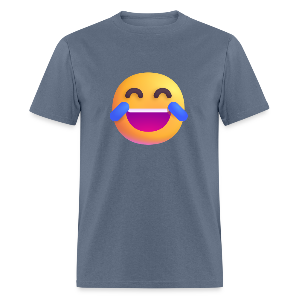 😂 Face with Tears of Joy (Microsoft Fluent) Unisex Classic T-Shirt - denim