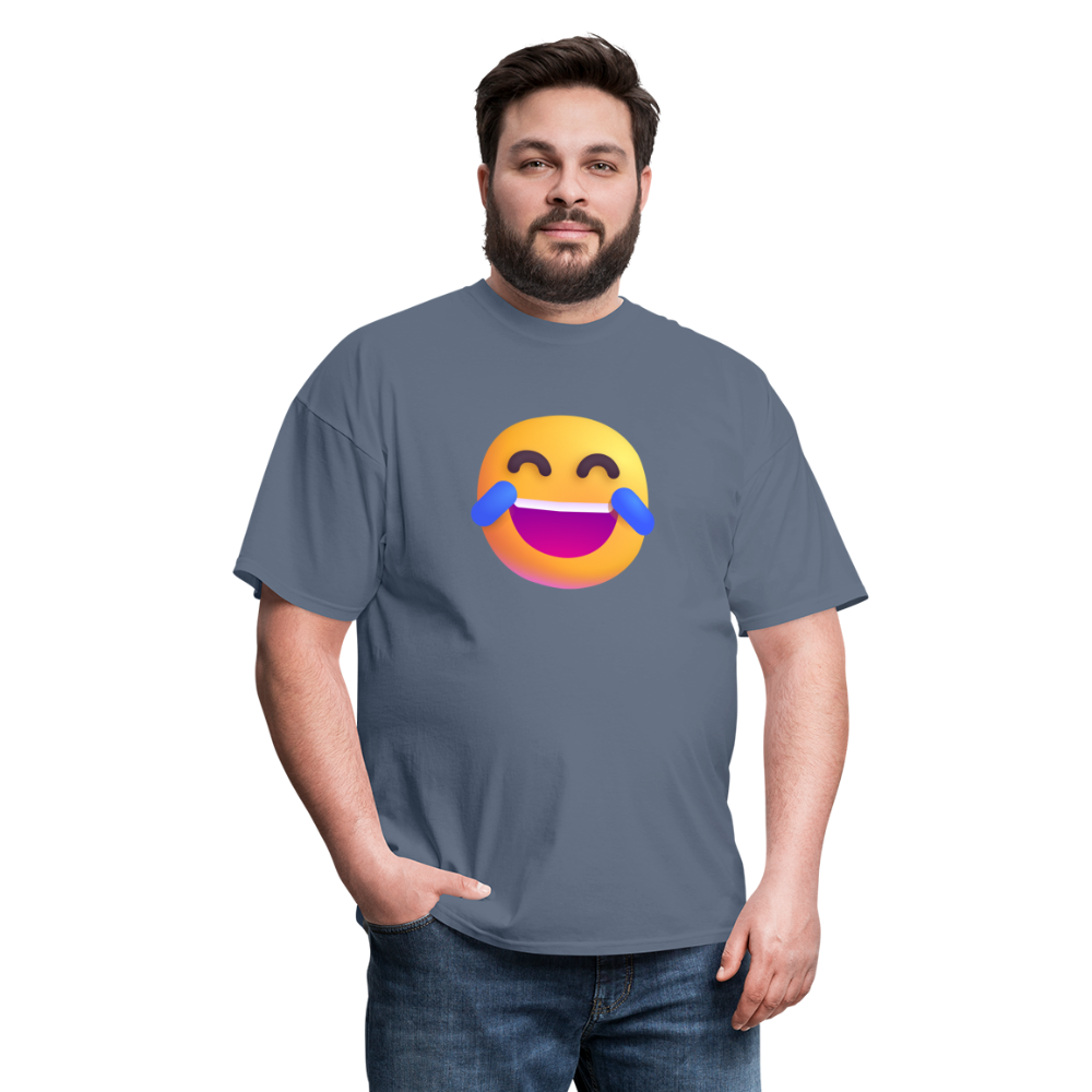 😂 Face with Tears of Joy (Microsoft Fluent) Unisex Classic T-Shirt - denim