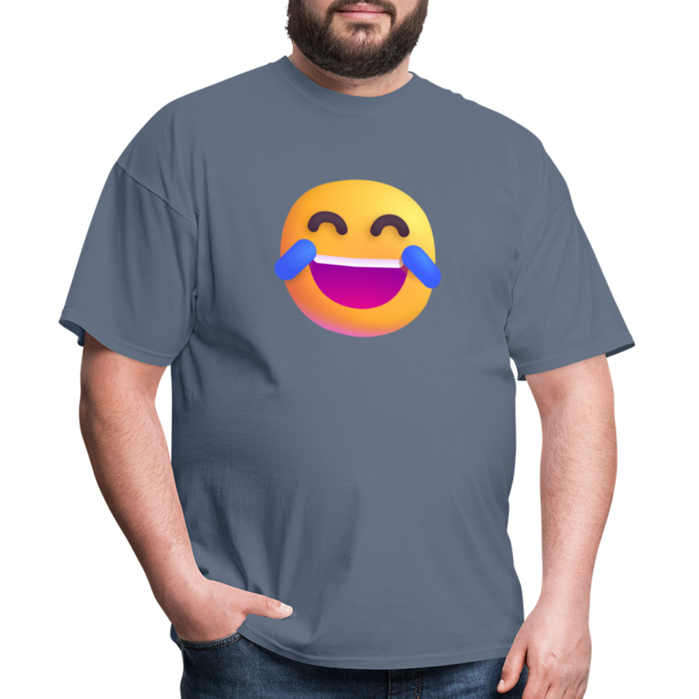 😂 Face with Tears of Joy (Microsoft Fluent) Unisex Classic T-Shirt - denim
