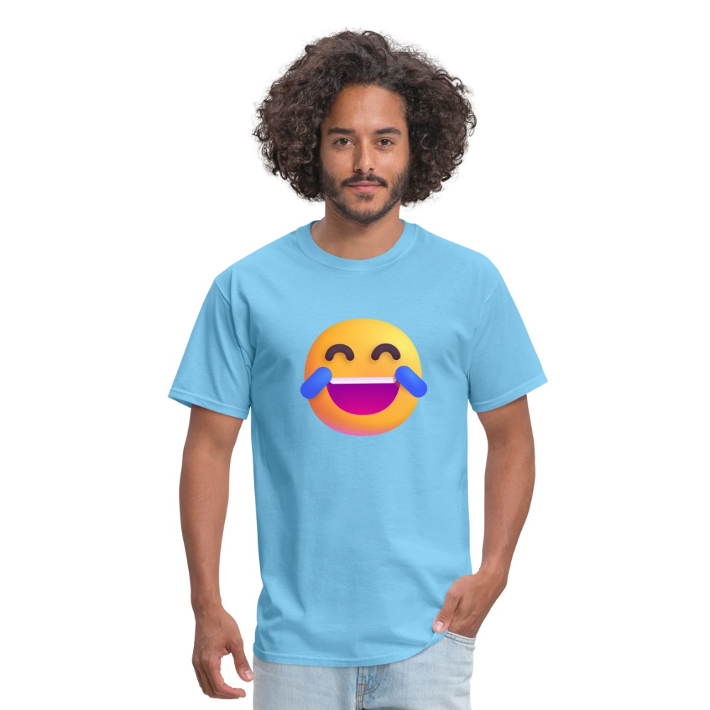 😂 Face with Tears of Joy (Microsoft Fluent) Unisex Classic T-Shirt - aquatic blue