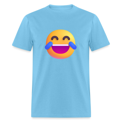 😂 Face with Tears of Joy (Microsoft Fluent) Unisex Classic T-Shirt - aquatic blue