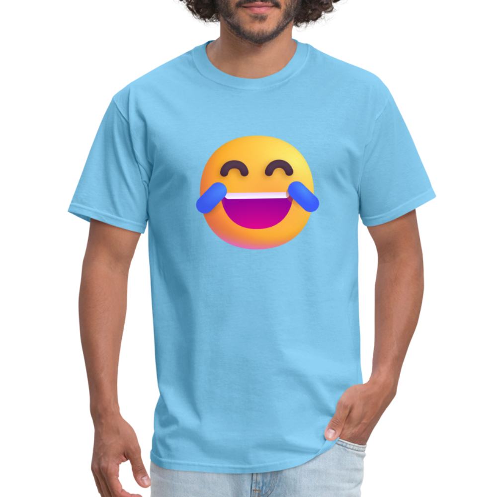 😂 Face with Tears of Joy (Microsoft Fluent) Unisex Classic T-Shirt - aquatic blue