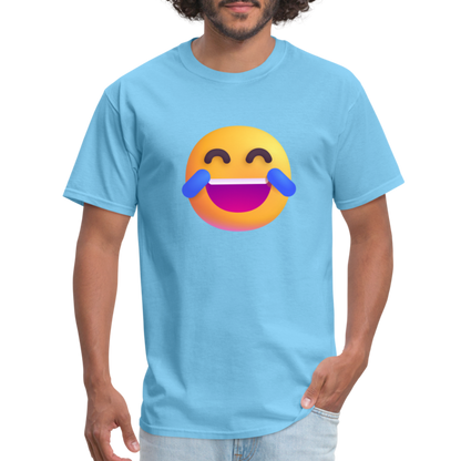 😂 Face with Tears of Joy (Microsoft Fluent) Unisex Classic T-Shirt - aquatic blue
