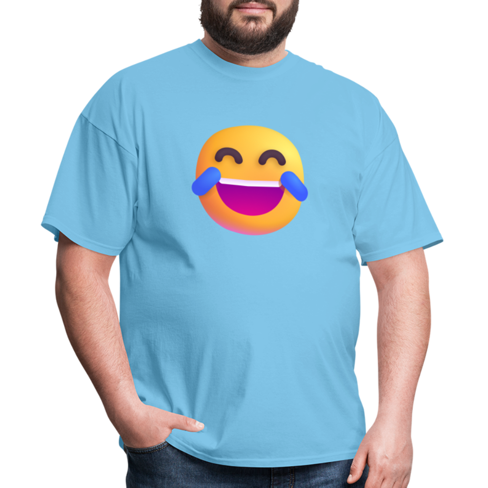 😂 Face with Tears of Joy (Microsoft Fluent) Unisex Classic T-Shirt - aquatic blue