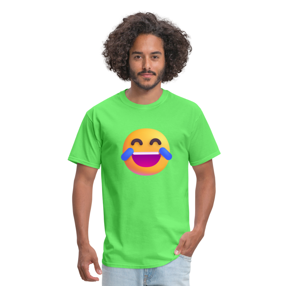 😂 Face with Tears of Joy (Microsoft Fluent) Unisex Classic T-Shirt - kiwi