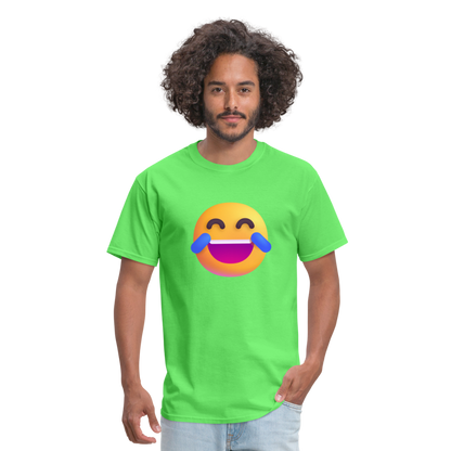 😂 Face with Tears of Joy (Microsoft Fluent) Unisex Classic T-Shirt - kiwi