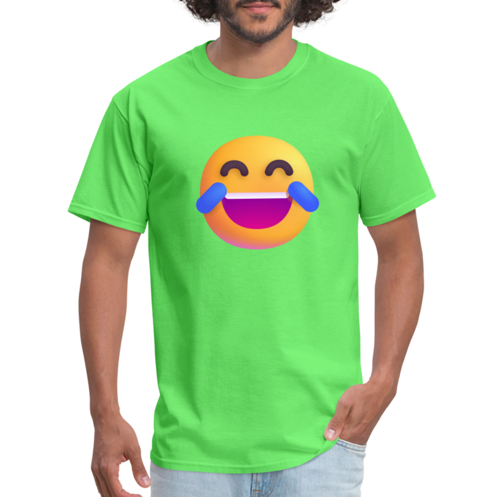 😂 Face with Tears of Joy (Microsoft Fluent) Unisex Classic T-Shirt - kiwi