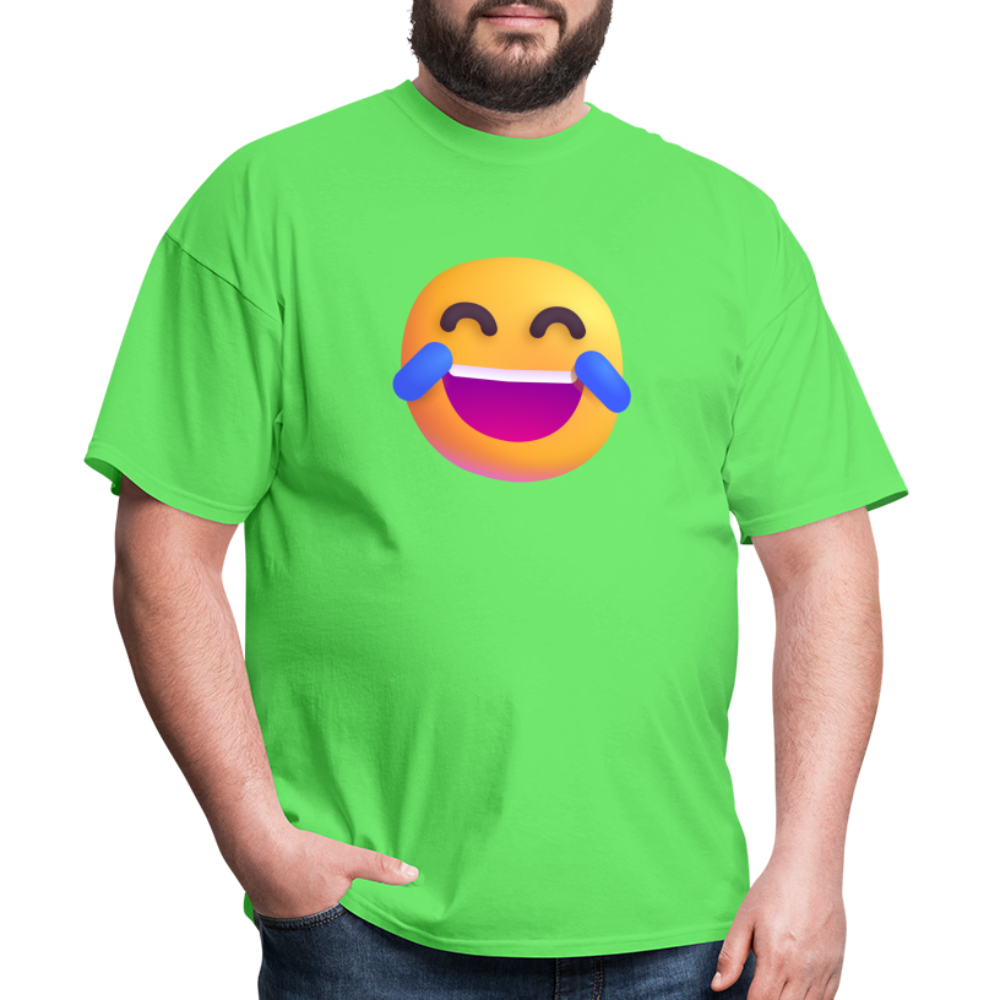 😂 Face with Tears of Joy (Microsoft Fluent) Unisex Classic T-Shirt - kiwi