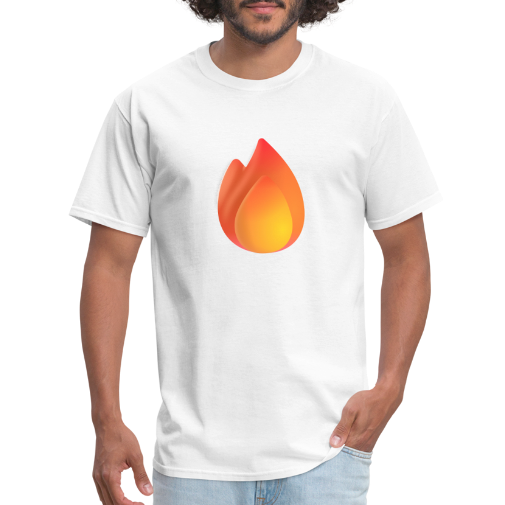 🔥 Fire (Microsoft Fluent) Unisex Classic T-Shirt - white