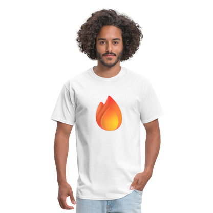 🔥 Fire (Microsoft Fluent) Unisex Classic T-Shirt - white