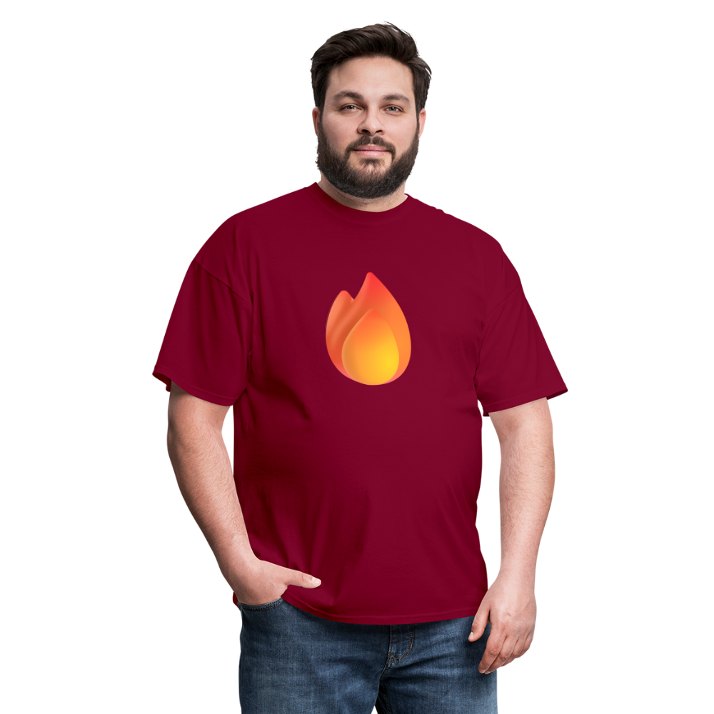 🔥 Fire (Microsoft Fluent) Unisex Classic T-Shirt - burgundy