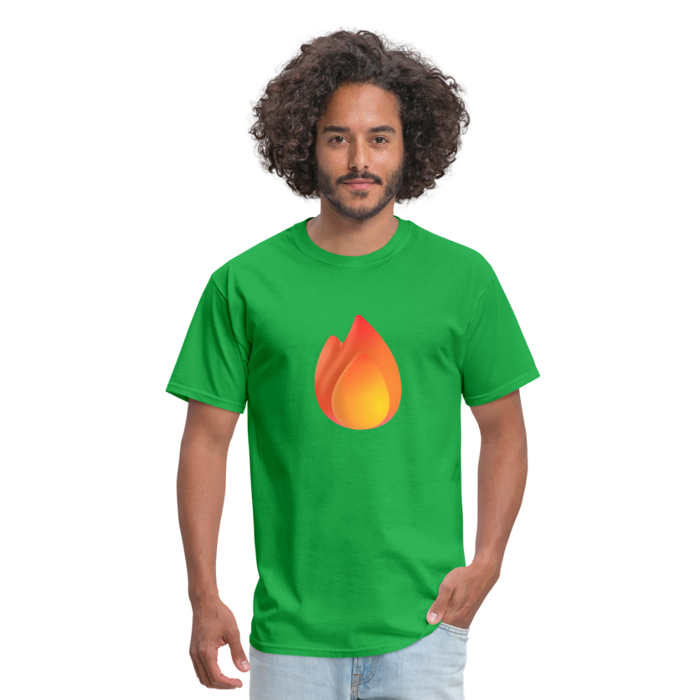 🔥 Fire (Microsoft Fluent) Unisex Classic T-Shirt - bright green