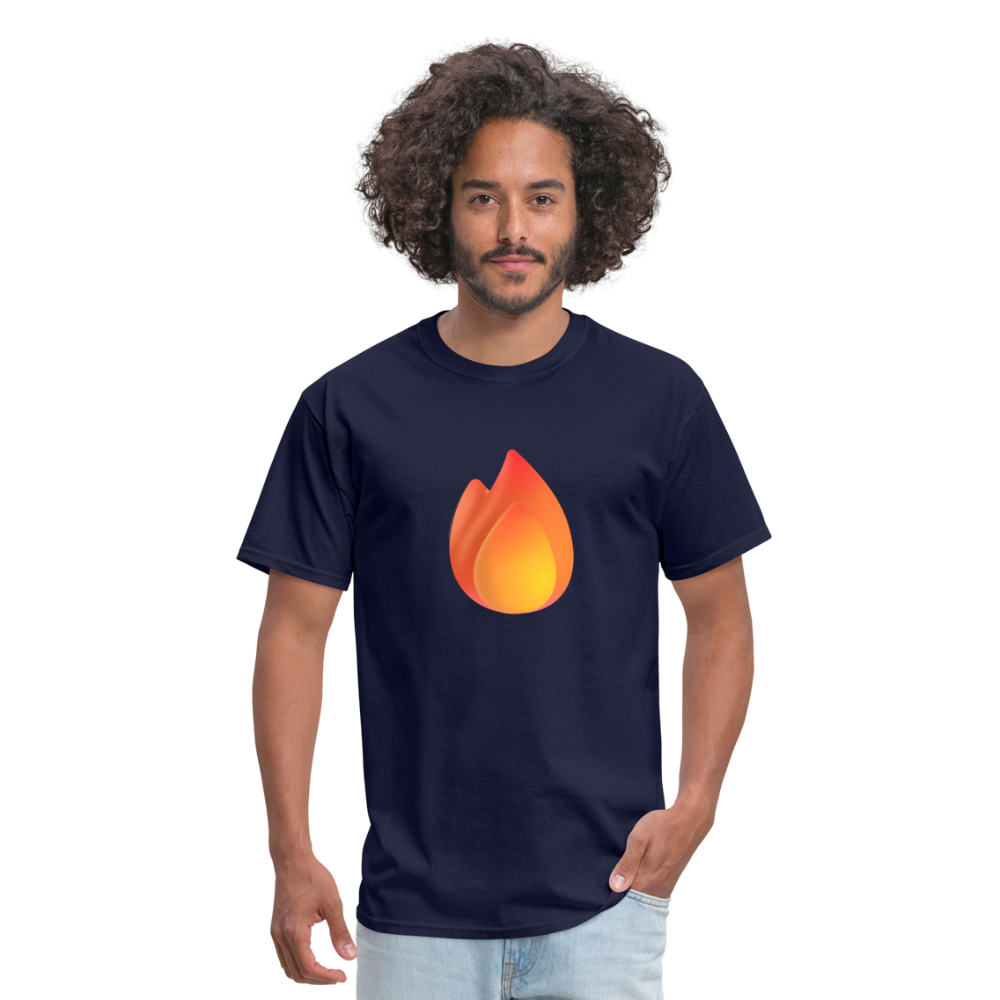 🔥 Fire (Microsoft Fluent) Unisex Classic T-Shirt - navy