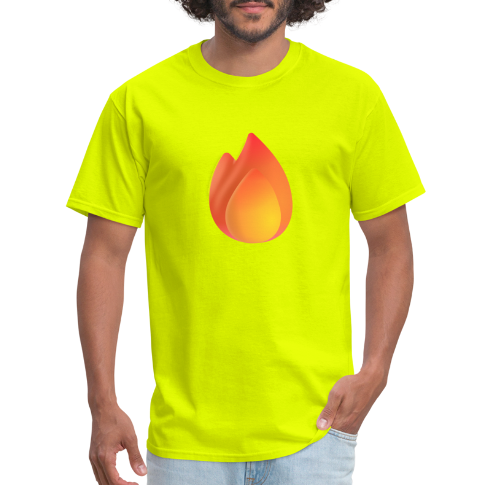 🔥 Fire (Microsoft Fluent) Unisex Classic T-Shirt - safety green