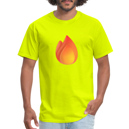 🔥 Fire (Microsoft Fluent) Unisex Classic T-Shirt - safety green