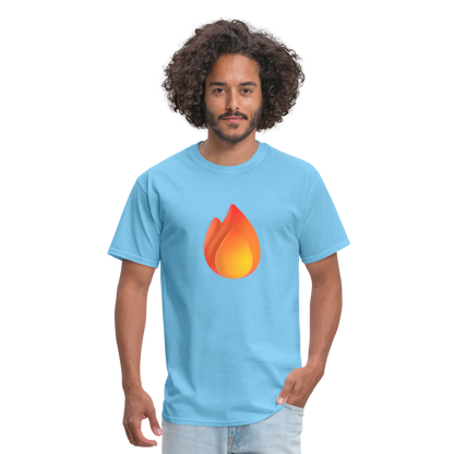 🔥 Fire (Microsoft Fluent) Unisex Classic T-Shirt - aquatic blue