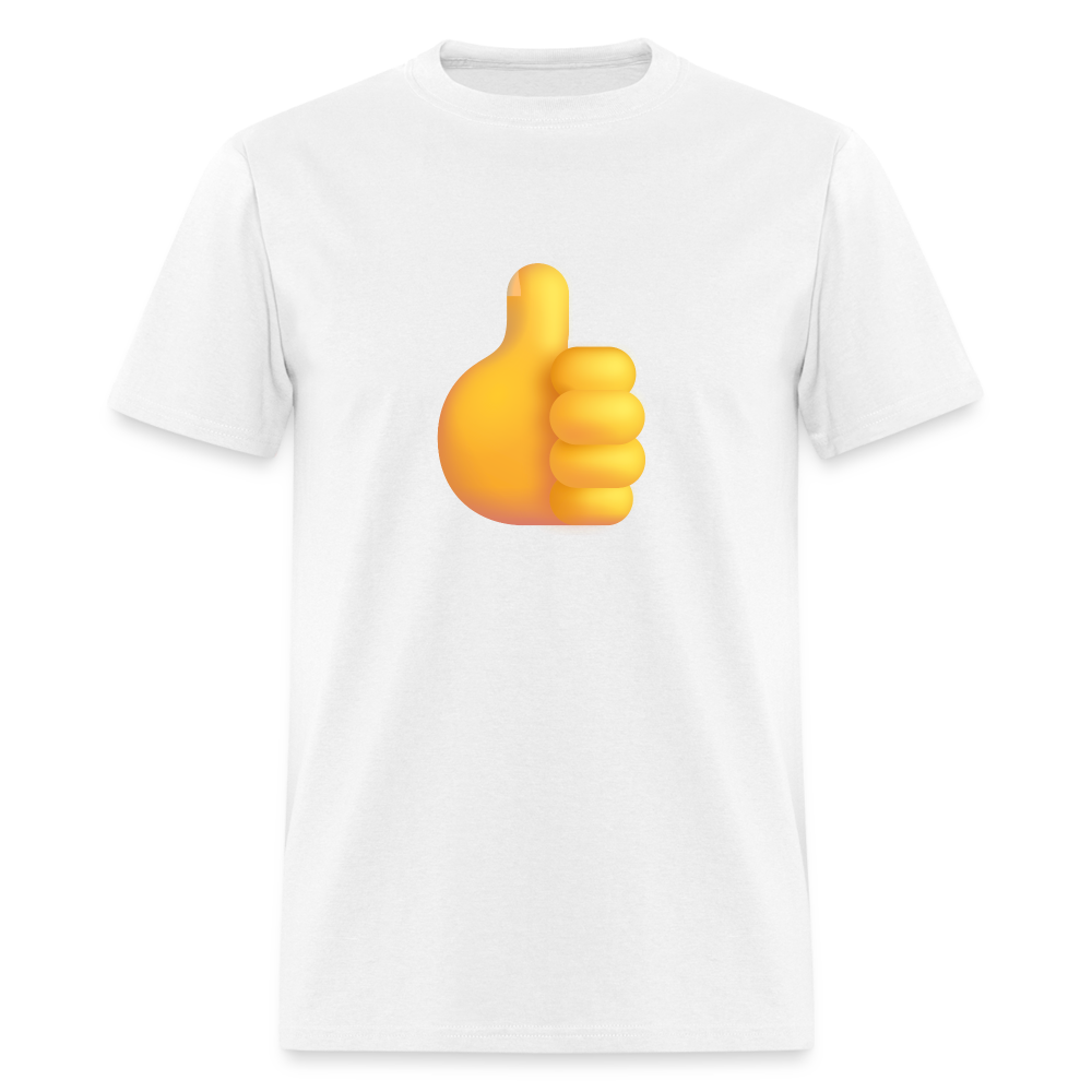 👍 Thumbs Up (Microsoft Fluent) Unisex Classic T-Shirt - white
