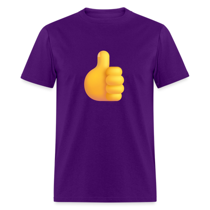 👍 Thumbs Up (Microsoft Fluent) Unisex Classic T-Shirt - purple