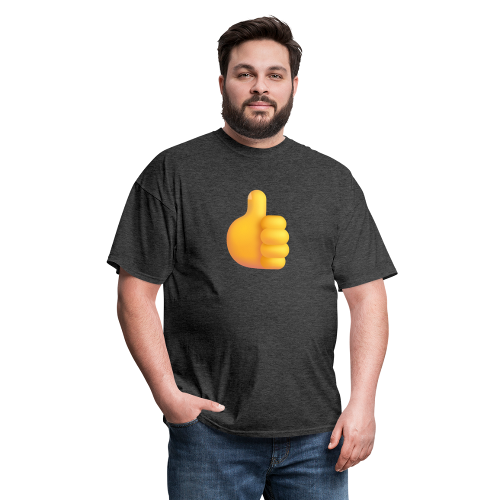 👍 Thumbs Up (Microsoft Fluent) Unisex Classic T-Shirt - heather black