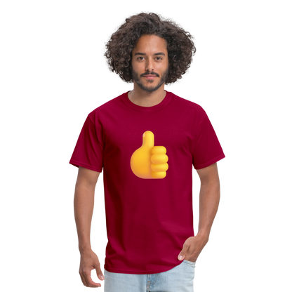 👍 Thumbs Up (Microsoft Fluent) Unisex Classic T-Shirt - dark red