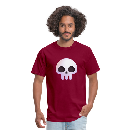 💀 Skull (Microsoft Fluent) Unisex Classic T-Shirt - burgundy
