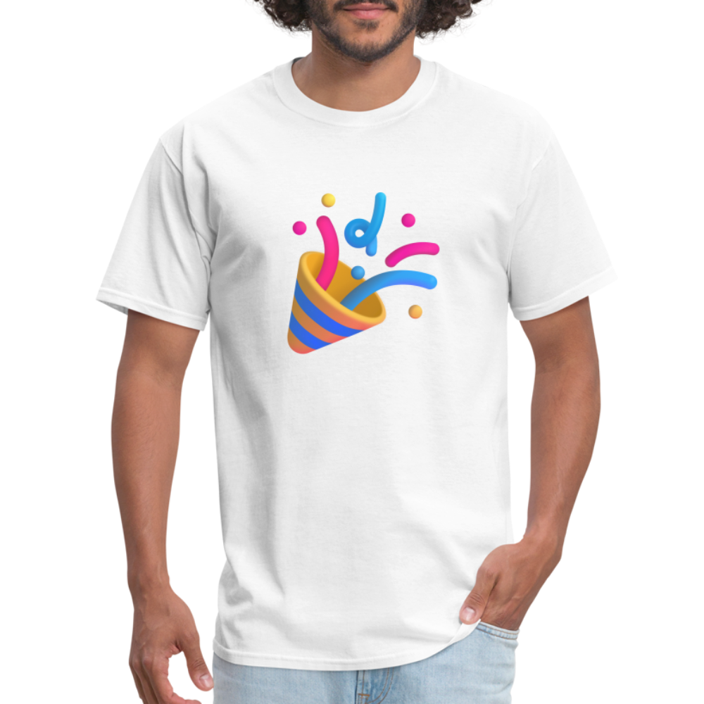 🎉 Party Popper (Microsoft Fluent) Unisex Classic T-Shirt - white