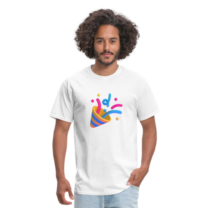 🎉 Party Popper (Microsoft Fluent) Unisex Classic T-Shirt - white