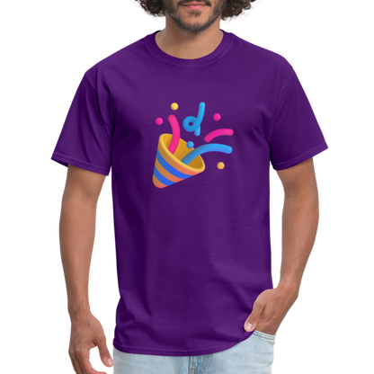 🎉 Party Popper (Microsoft Fluent) Unisex Classic T-Shirt - purple