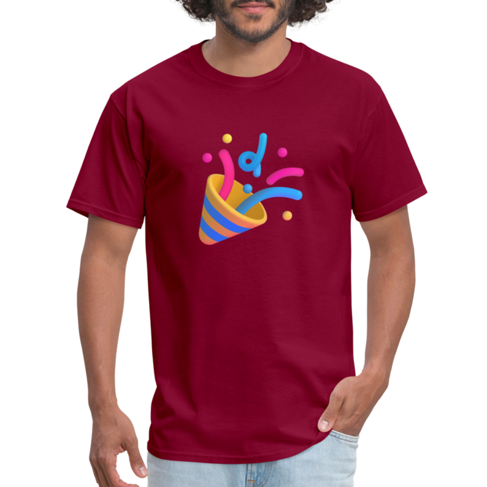 🎉 Party Popper (Microsoft Fluent) Unisex Classic T-Shirt - burgundy