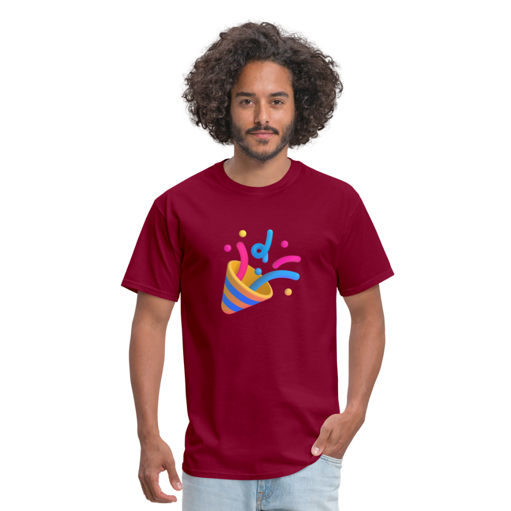 🎉 Party Popper (Microsoft Fluent) Unisex Classic T-Shirt - burgundy