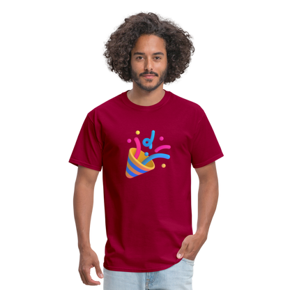 🎉 Party Popper (Microsoft Fluent) Unisex Classic T-Shirt - dark red