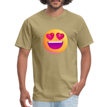 😍 Smiling Face with Heart-Eyes (Microsoft Fluent) Unisex Classic T-Shirt - khaki