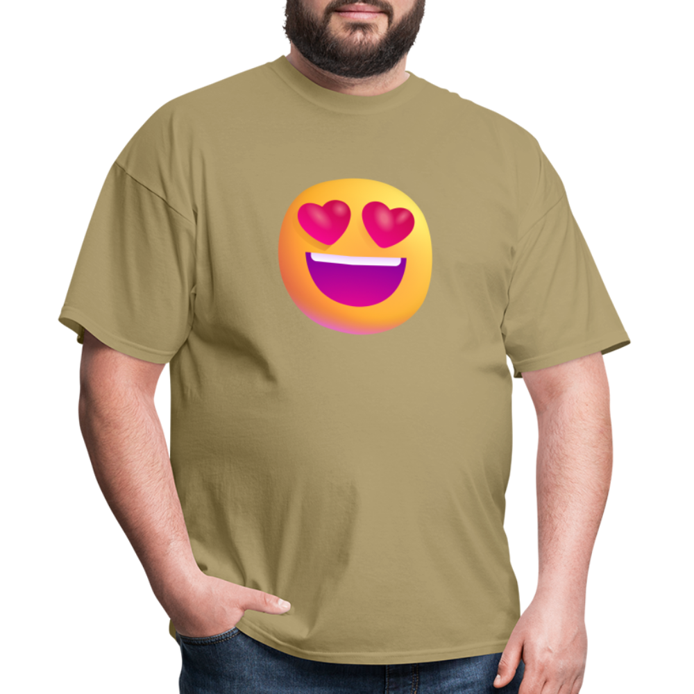 😍 Smiling Face with Heart-Eyes (Microsoft Fluent) Unisex Classic T-Shirt - khaki