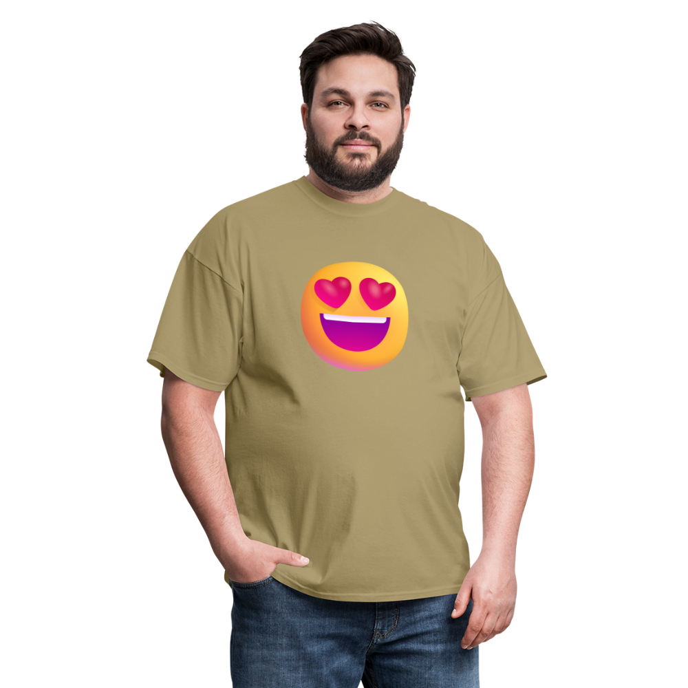 😍 Smiling Face with Heart-Eyes (Microsoft Fluent) Unisex Classic T-Shirt - khaki
