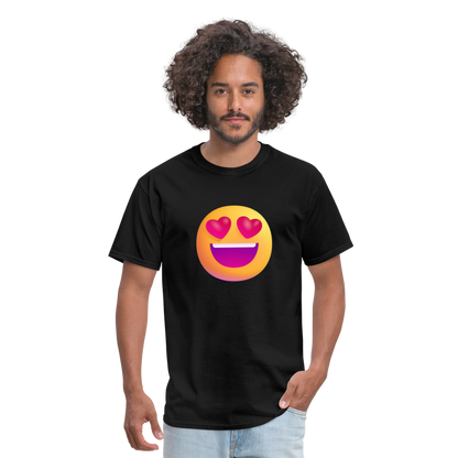 😍 Smiling Face with Heart-Eyes (Microsoft Fluent) Unisex Classic T-Shirt - black