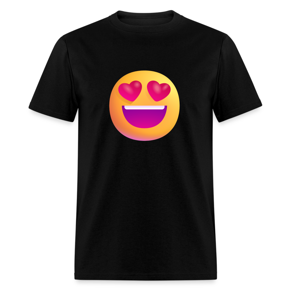 😍 Smiling Face with Heart-Eyes (Microsoft Fluent) Unisex Classic T-Shirt - black