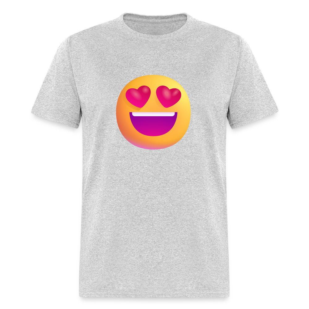 😍 Smiling Face with Heart-Eyes (Microsoft Fluent) Unisex Classic T-Shirt - heather gray