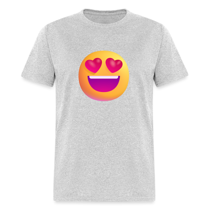 😍 Smiling Face with Heart-Eyes (Microsoft Fluent) Unisex Classic T-Shirt - heather gray