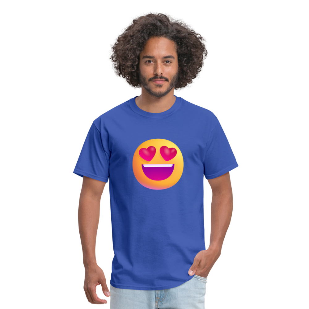 😍 Smiling Face with Heart-Eyes (Microsoft Fluent) Unisex Classic T-Shirt - royal blue