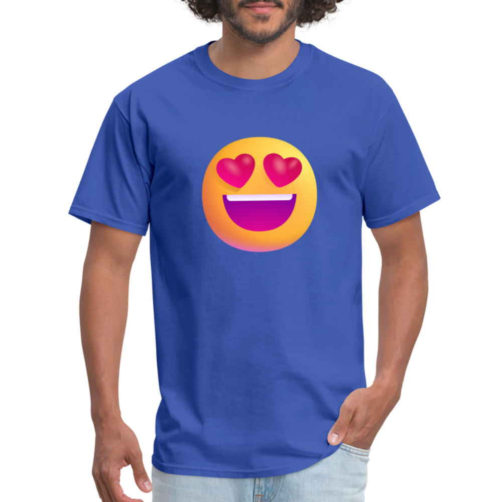 😍 Smiling Face with Heart-Eyes (Microsoft Fluent) Unisex Classic T-Shirt - royal blue